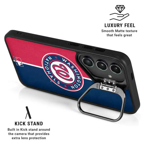MLB Washington Nationals Split Galaxy S24 FE Kickstand Case